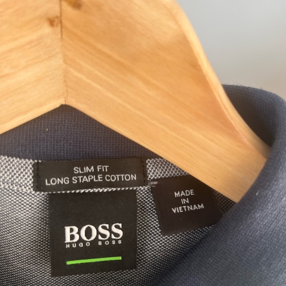 Hugo Boss slim-fitting polo/ cotton /chest logo.
Short sleeve, standard length - Picture 4 of 7
